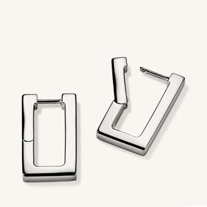 MEJURI LARGE BLOCK HOOPS NWT